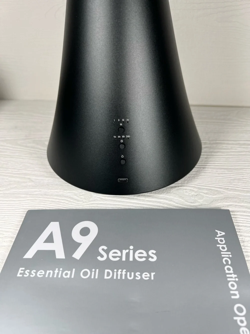 Black Smart Waterless Home Fragrance Diffuser